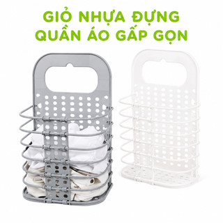 Giỏ Nhựa Đựng Quần Áo Gấp Gọn Nhựa Việt Nhật GD68 - Giỏ Đựng Đồ Treo Tường Gấp Gọn Chịu Lực Tốt