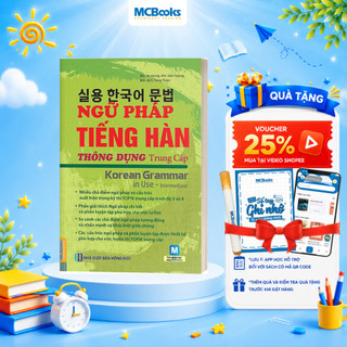 [LIFEMALL9915 - 12% đơn 99K] Sách - Ngữ Pháp Tiếng Hàn Thông Dụng Trung Cấp - Korean Grammar In Use Intermediate