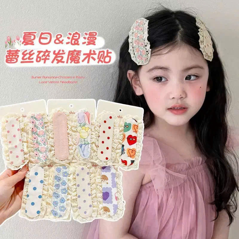 Set 4 Miếng Dán Tóc Magic Dán Hoa Dễ Thương Thời Trang Hàn Quốc