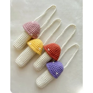 Túi Đựng Son Hình Nấm Bằng Len Handmade