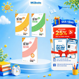Sách - Combo sổ tay kiến thức all in one khối D - Toán Văn Anh