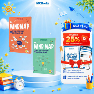 Sách - Combo Mind map tự học tiếng trung theo giáo trình hán ngữ ( Ngữ pháp + Từ vựng)