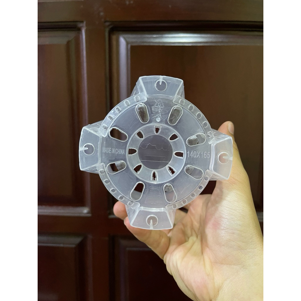 chậu trồng cây trong suốt cho cây trong nhà , anthurium và kiểng lá