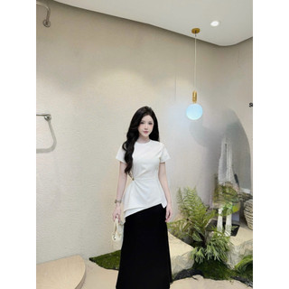Áo Kiểu Công Sở Nữ Thiết Kế Xếp Ly Chéo Dáng Peplum A2506