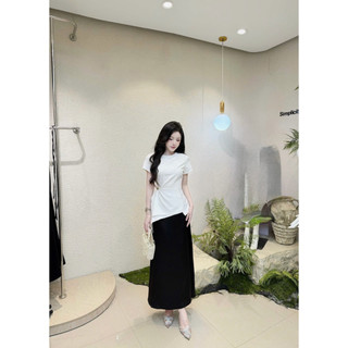 Áo Kiểu Công Sở Nữ Thiết Kế Xếp Ly Chéo Dáng Peplum A2506
