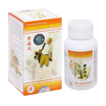 [Chính hãng] Hoàng Thống Phong hộp 60v - Hỗ trợ cho người bị gút, giúp giảm cơn đau, giảm acid uric