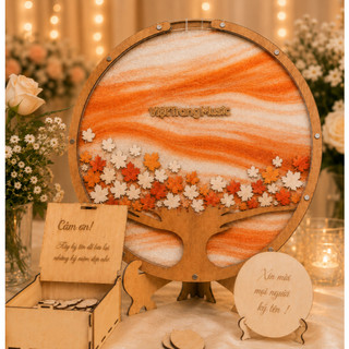 Tổng hợp Tranh Rót Cát ngày cưới - Nghi Lễ Đổ Cát  | THAO WEDDING L2