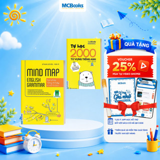 Sách - Mindmap English Grammar - Ngữ Pháp Tiếng Anh Bằng Sơ Đồ Tư Duy Tặng Tự Học 2000 Từ Vựng Tiếng Anh Theo Chủ Đề Khổ