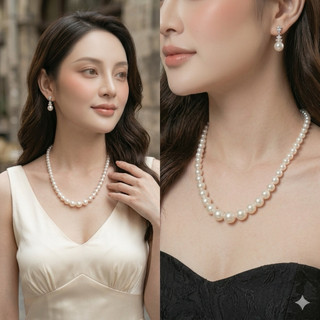 [ DAISYN ] N795 dây chuyền hạt ngọc nhân tạo ,  chuỗi hạt ngọc nhân tạo đá mang áo dài sang trọng cho nữ