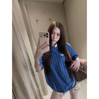 •𝙆𝙞𝙣𝙜𝙨𝙝𝙤𝙥𝙗𝙚𝙖𝙪𝙩𝙮•Áo Phông Sọc Hot Phối Cổ QC