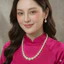 N795 dây chuyền hạt ngọc nhân tạo , chuỗi hạt ngọc nhân tạo đá mang áo dài sang trọng cho nữ