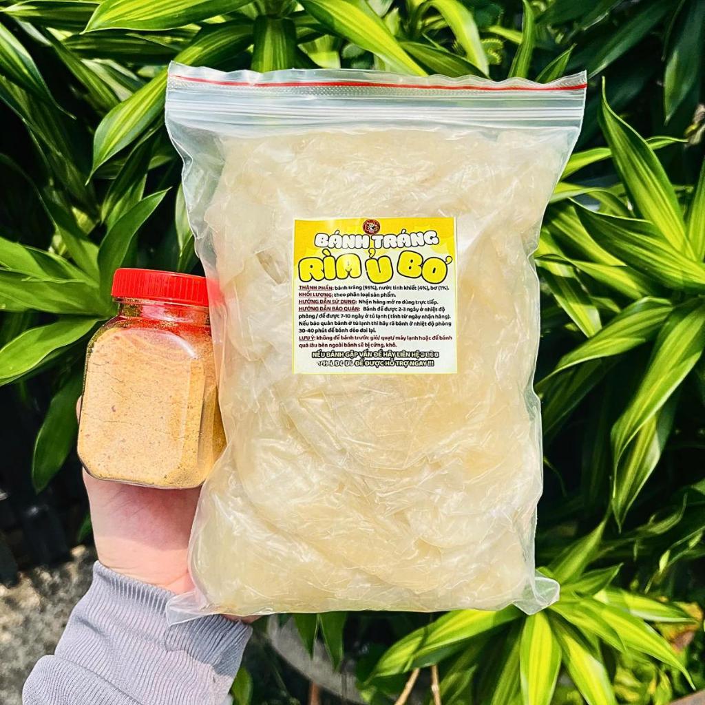 Bánh Tráng Rìa Ủ Bơ Thơm Dẻo 1kg + 100g Muối Ghiền – Tiệm Bánh Tráng Cute