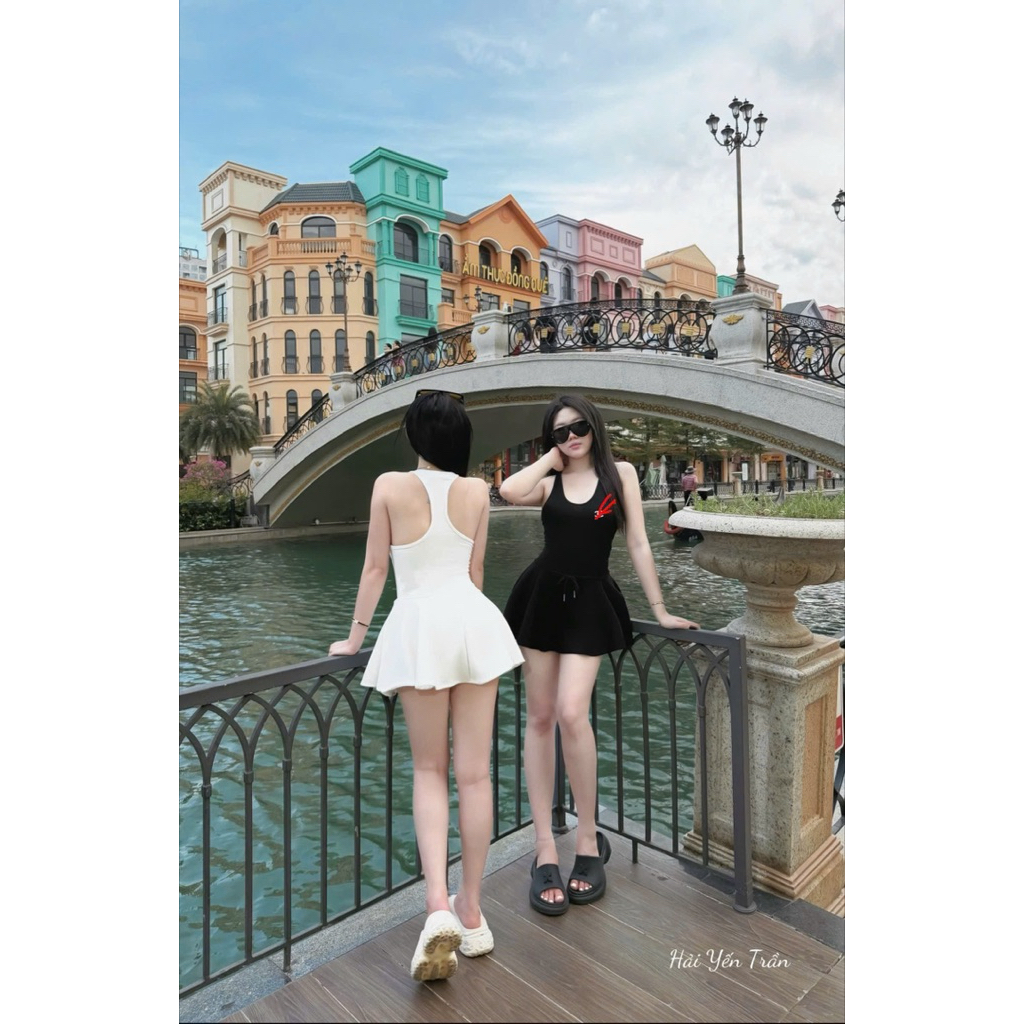 Váy ba lỗ dáng xoè ngắn xinh trẻ trung năng động