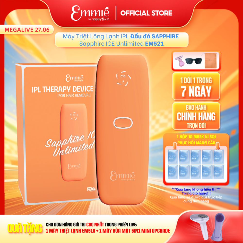 NEW Máy Triệt Lông Lạnh IPL Công nghệ Đầu đá Sapphire ICE