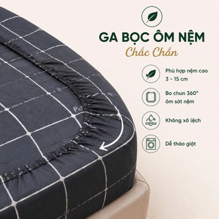 Bộ Chăn Ga Gối Cotton Thắng Lợi 5 Món Aniva Bedding Chính Hãng | Size 1m6, 1m8 | Cotton Thoáng Mát