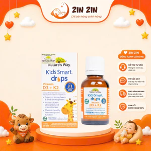 Vitamin D3k2 Organic Nature's Way, D3K2 Cho Trẻ Sơ Sinh Hoa Hướng Dương Organic Hộp 11ml