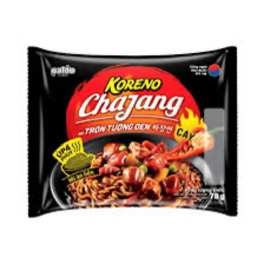 Thùng 20 Gói Mì Trộn Tương Đen Koreno Chajang 74 Gam – Hương Vị Hàn Quốc Chuẩn Vị, Mì Dai Ngon Lan Food Store