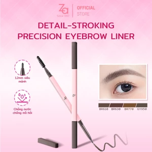 Chì Kẻ Lông Mày Sắc Nét Za Hai Đầu Lâu Trôi Detail-Stroking Precision Eyebrow Liner 0.1g