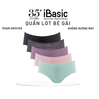 Combo 5 Quần lót bé gái iBasic không đường may seamless phom hipster lưng vừa PANG025