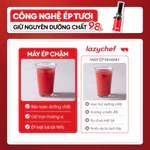 Máy Ép Chậm Mini 3S 100w Lazychef - Máy Ép Trái Cây, Làm Kem Hoa Quả, Tháo Lắp 3s, Công Nghệ Ép Lạnh — ảnh 6