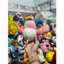 Gấu 2hand búp bê nhồi bông nhân vật Pokémon Mr. Mime, một món đồ chơi dễ thương có màu chủ đạo là hồng, trắng và xanh.