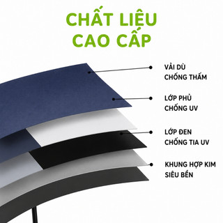 Ô Dù Che Mưa, Nắng Chống Tia UV Gấp Gọn GD51 - Ô Che Nắng Mưa Gấp Gọn Vải Dù Chống Tia UV