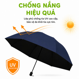 Ô Dù Che Mưa, Nắng Chống Tia UV Gấp Gọn GD51 - Ô Che Nắng Mưa Gấp Gọn Vải Dù Chống Tia UV