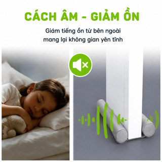 Thanh Xốp Chặn Cửa Chống Côn Trùng 95cm GD81 - Thanh Chặn Cửa Ngăn Gió Lùa, Kẹp Chân, Cách Âm