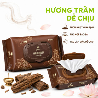 Khăn Ướt Lau Bàn Thờ Hương Trầm 30 Tờ Mềm Mịn GD91 - Khăn Ướt Vệ Sinh Bàn Thờ Hương Trầm Thanh Tịnh