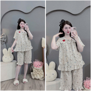Bộ  bầu- bộ sau sinh- BỘ LỬNG ĐŨI HÀN CỔ SEN DÂU MÈO NỔI , hai túi - nhiều màu, áo có khoá kéo, quần có chun chỉnh