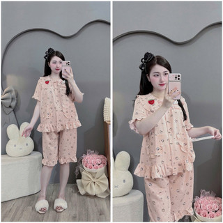 Bộ  bầu- bộ sau sinh- BỘ LỬNG ĐŨI HÀN CỔ SEN DÂU MÈO NỔI , hai túi - nhiều màu, áo có khoá kéo, quần có chun chỉnh