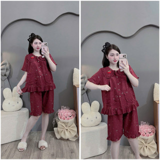 Bộ  bầu- bộ sau sinh- BỘ LỬNG ĐŨI HÀN CỔ SEN DÂU MÈO NỔI , hai túi - nhiều màu, áo có khoá kéo, quần có chun chỉnh