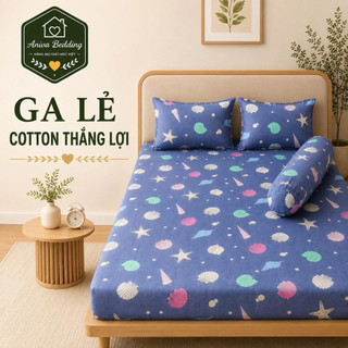 Ga Bọc Nệm Cotton Thắng Lợi Aniva Bedding Chính Hãng, Ga Lẻ Đủ Size 1m, 1m2, 1m4, 1m6, 1m8