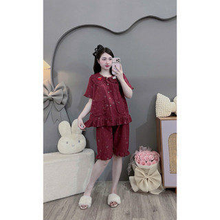 Bộ  bầu- bộ sau sinh- BỘ LỬNG ĐŨI HÀN CỔ SEN DÂU MÈO NỔI , hai túi - nhiều màu, áo có khoá kéo, quần có chun chỉnh
