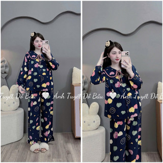 Bộ bầu- Bộ sau sinh-BỘ DÀI LANH HÌNH CỔ SEN NHIỀU MÀU, áo có khoá kéo,quần có chun chỉnh