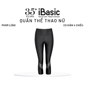 Quần thể thao legging dáng lửng pickleball iBasic IBX062P