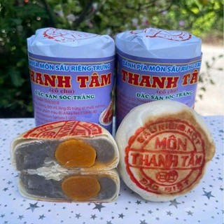 Combo 3 Bánh Pía Xưa gói giấy Gồm 1 Cây Đậu xanh sầu riêng-1Cây Đậu Môn sầu riêng+1Cây mứt mỡ  Phong 370g/4 cái có trứng