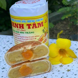 Pía Xưa gói giấy nhân Đậu Sầu riêng mỗi cái nửa trứng (370g/4 cái)
