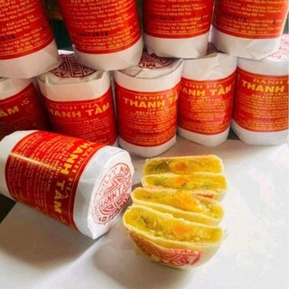 Combo 3 Bánh Pía Xưa gói giấy Gồm 1 Cây Đậu xanh sầu riêng-1Cây Đậu Môn sầu riêng+1Cây mứt mỡ  Phong 370g/4 cái có trứng