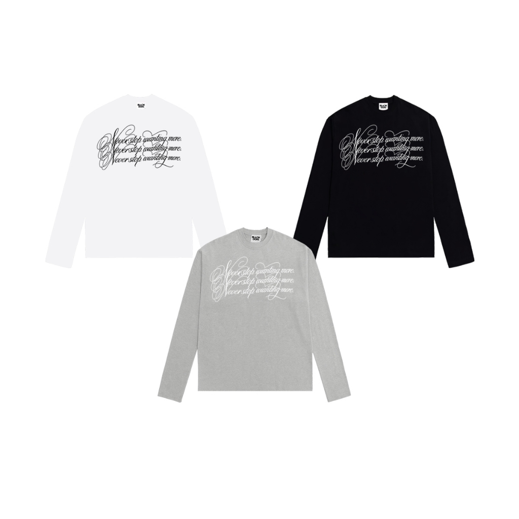 Áo thun dài tay mỏng nhẹ BLACKDOKI longsleeve Ver.1 cotton 190gsm nam nữ basic form rộng  oversize