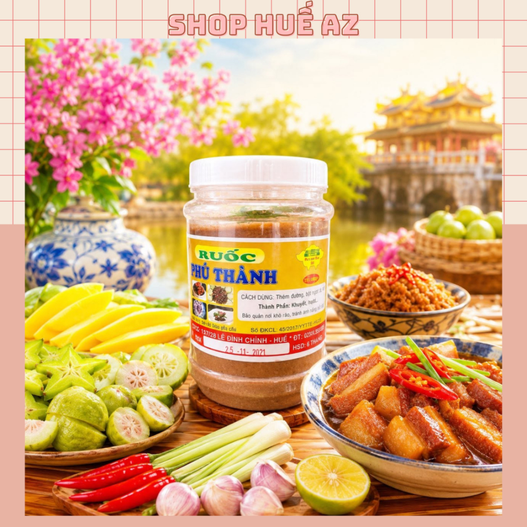 Mắm Ruốc PHÚ THÀNH chính gốc 500gr - Đặc sản Huế