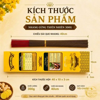 Nhang Gừng Thiên Nhiên Cuộn Tàn 80 Nén 40cm - Hương Gừng Thơm Dịu, Ít Khói, Thơm Phòng, Thờ Cúng