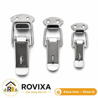 Khóa hòm, khóa tủ, khóa mỏ vịt(giá 2 cái) thép mạ niken chốt gài cài thùng hộp
