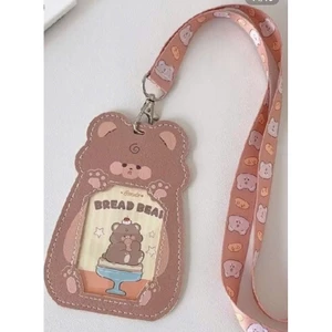 🌸 Giá Đỡ Thẻ Photocard Kawaii Kèm Dây Đeo – Bao Đựng Thẻ ID Hoạt Hình Dễ Thương, Chống Trầy Xước