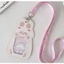 🌸 Giá Đỡ Thẻ Photocard Kawaii Kèm Dây Đeo – Bao Đựng Thẻ ID Hoạt Hình Dễ Thương, Chống Trầy Xước