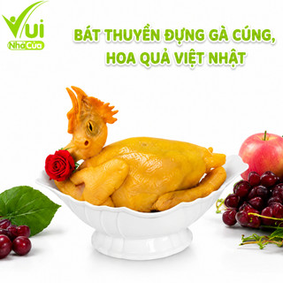 Bát Thuyền Nhựa Đựng Gà Cúng Nguyên Con GD101 - Bát Nhựa Đựng Hoa Quả Thắp Hương Việt Nhật