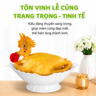 Bát Thuyền Nhựa Đựng Gà Cúng Nguyên Con GD101 - Bát Nhựa Đựng Hoa Quả Thắp Hương Việt Nhật