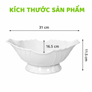 Bát Thuyền Nhựa Đựng Gà Cúng Nguyên Con GD101 - Bát Nhựa Đựng Hoa Quả Thắp Hương Việt Nhật