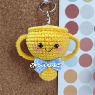 MÓC KHOÁ LEN handmade Cúp vàng vinh danh
