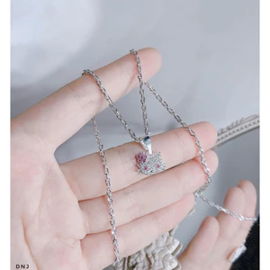dây mặt mèo kitty bạc ta cho bé yêu